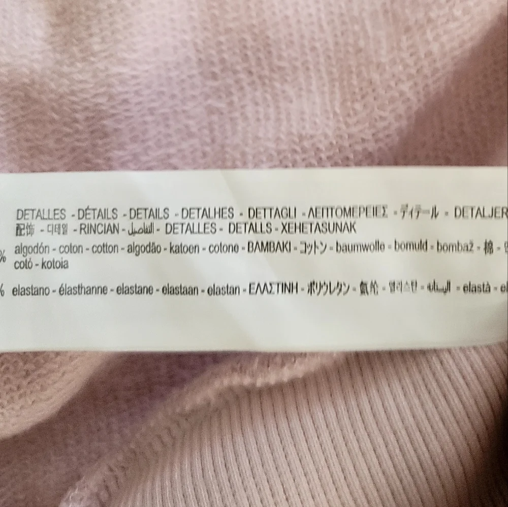 New Zara Pink Washed Plush Sweatshirt Dress Y2K Hoodie 1990 Los Angeles Small - Picture 14 of 15